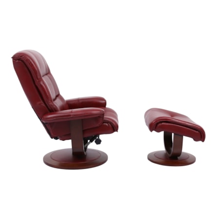 Swivel Chair and Ottoman