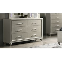 Glam 6-Drawer Dresser