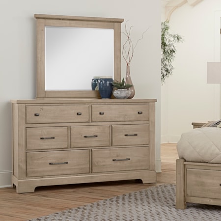 7-Drawer Dresser and Mirror Set