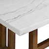 Elements International Morris Marble Dining Table