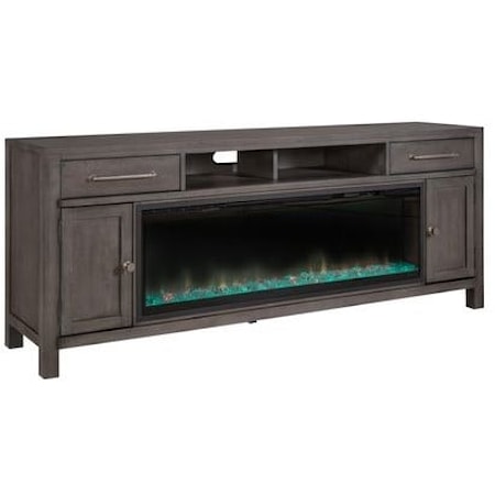 78&quot; TV Console w/ Built In Firebox