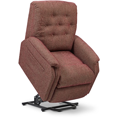 Traditional Power Lift Recliner with Button Tufting