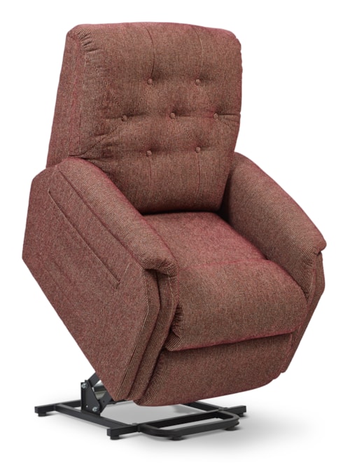 Traditional Power Lift Recliner with Button Tufting
