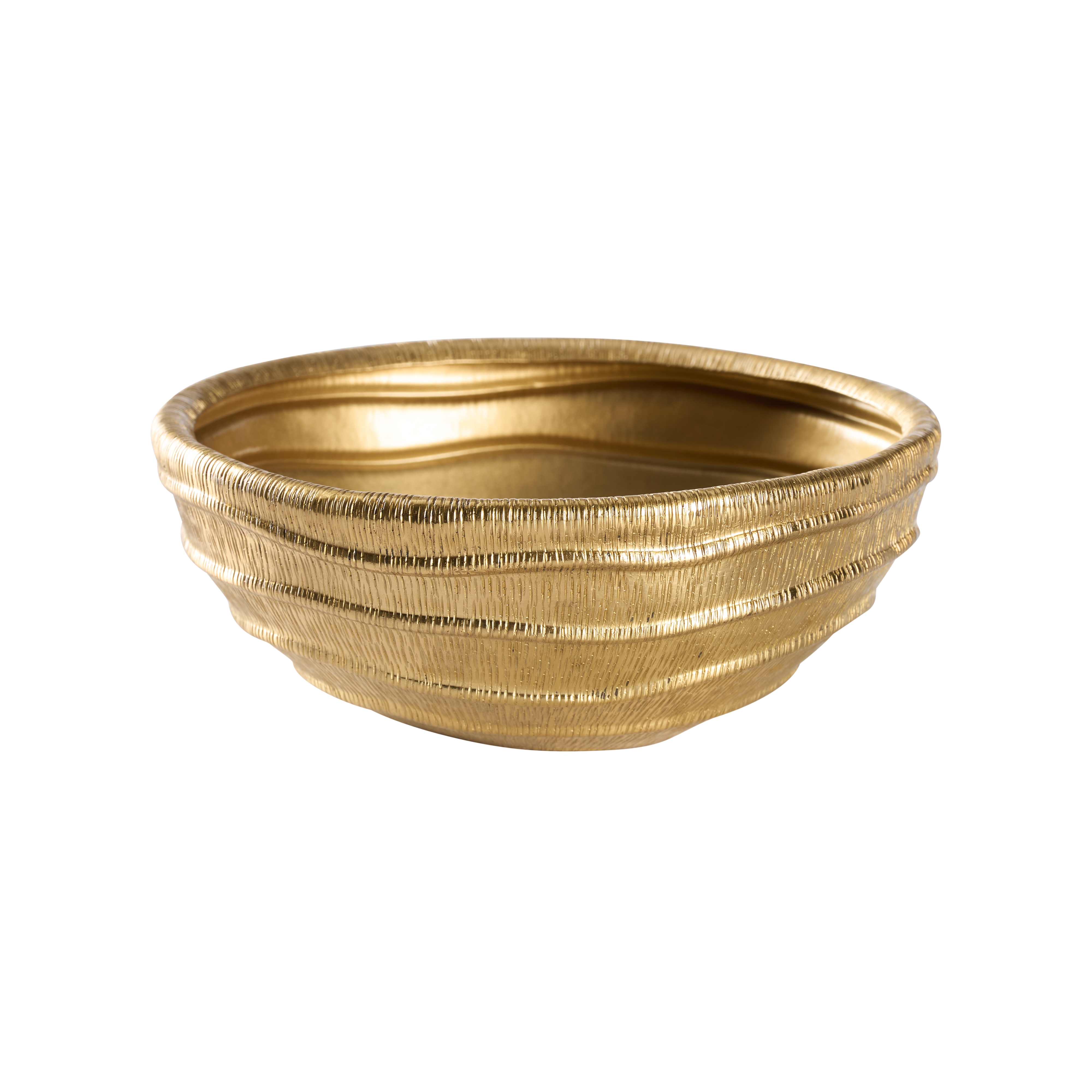 Chelsea House Chelsea House Misc Small Ripple Brass Bowl