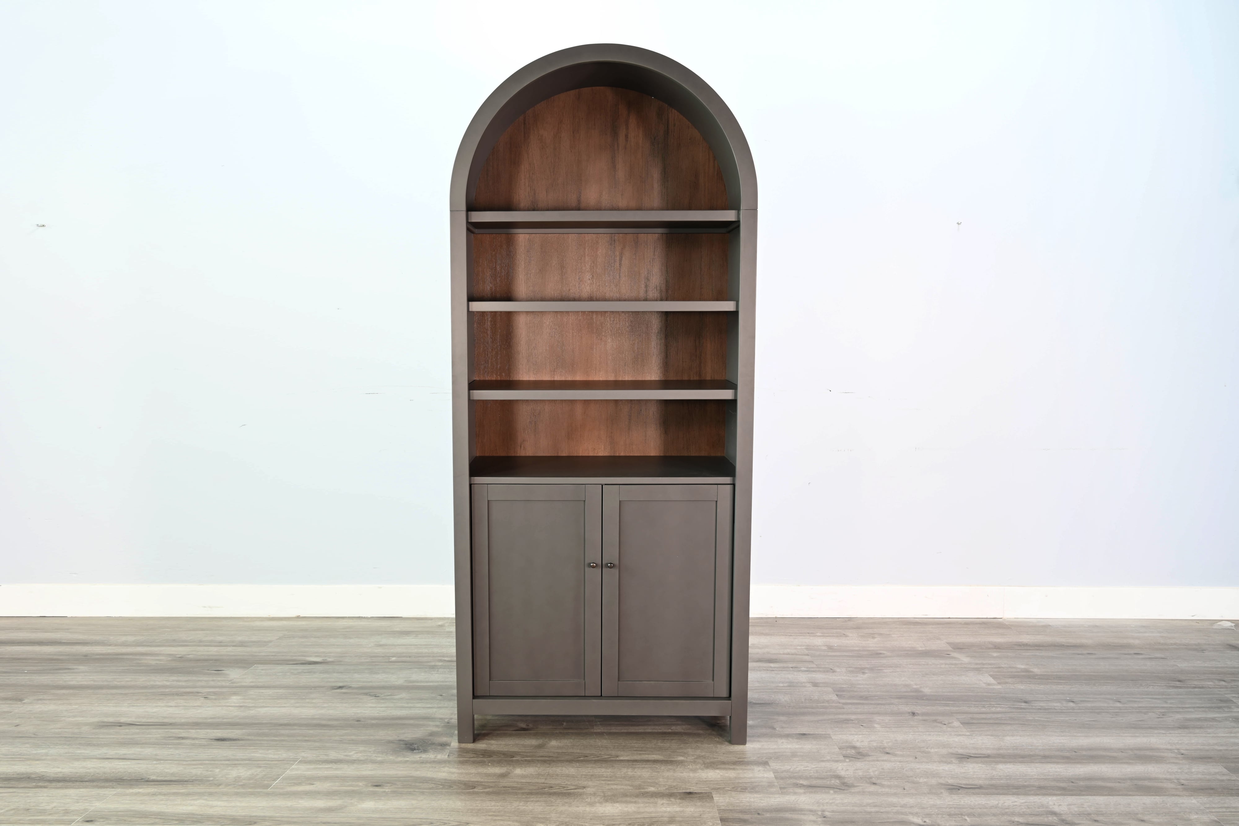 Arched Display Cabinet with Doors