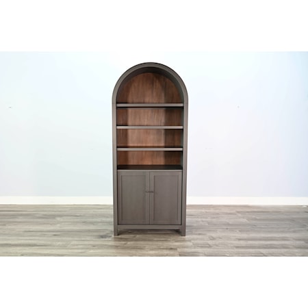 Arched Display Cabinet with Doors