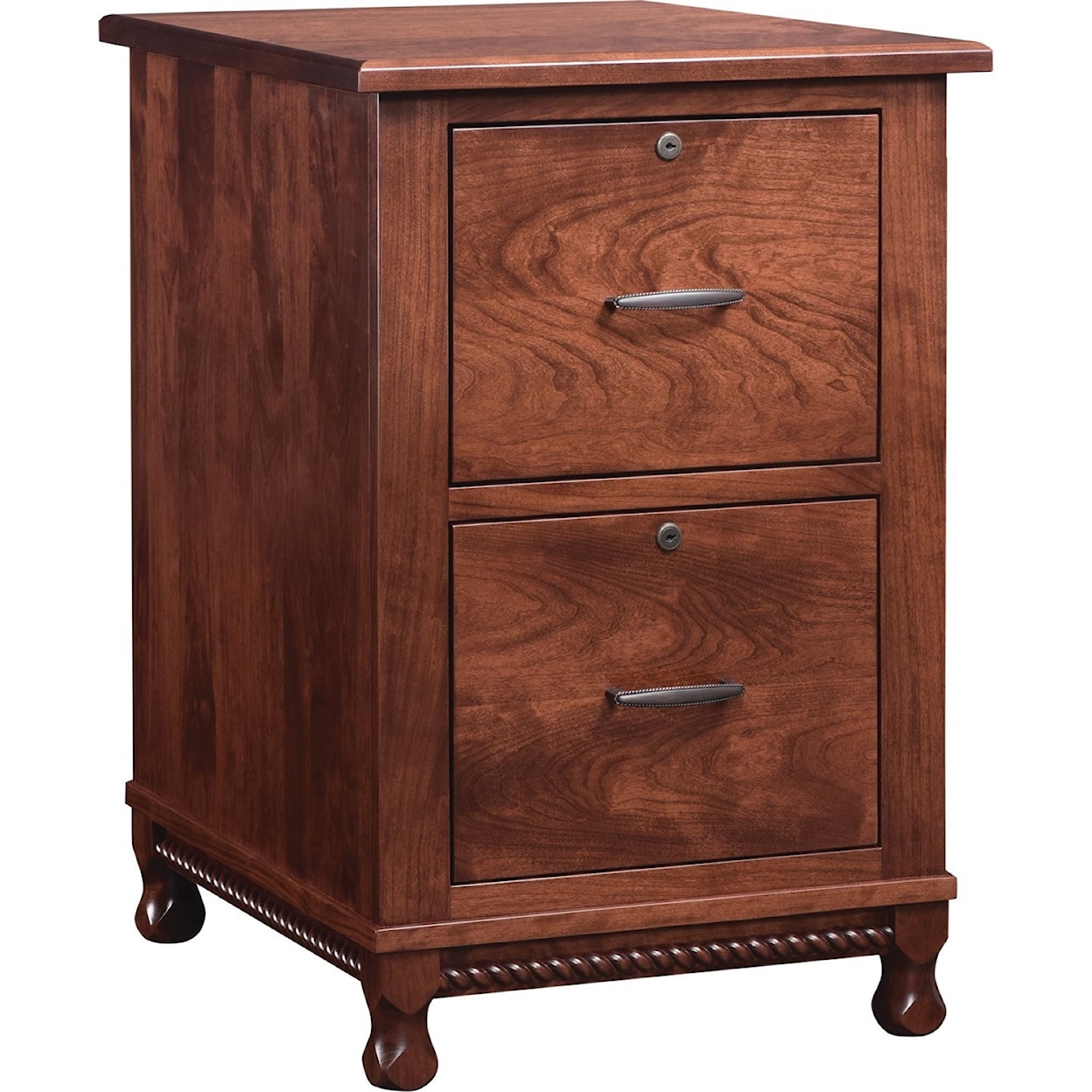Maple Hill Woodworking Henry Stephens 2-Drawer File Cabinet