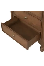 Flexsteel Statements Azalea Traditional Three-Drawer Nightstand with Integrated Power & Charging