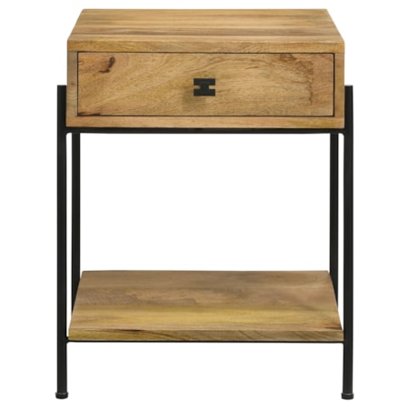 Declan 1-drawer Wood Accent Side Table