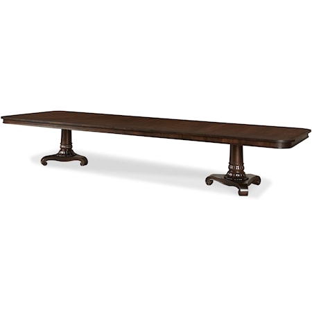 Double Pedestal Dining Table