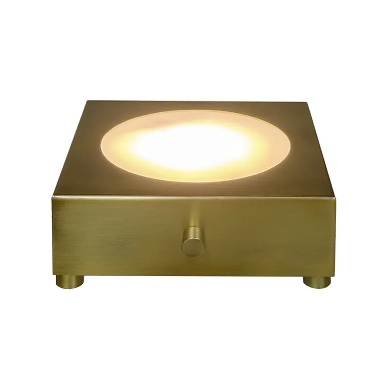 3" Gold Metal LED Uplight