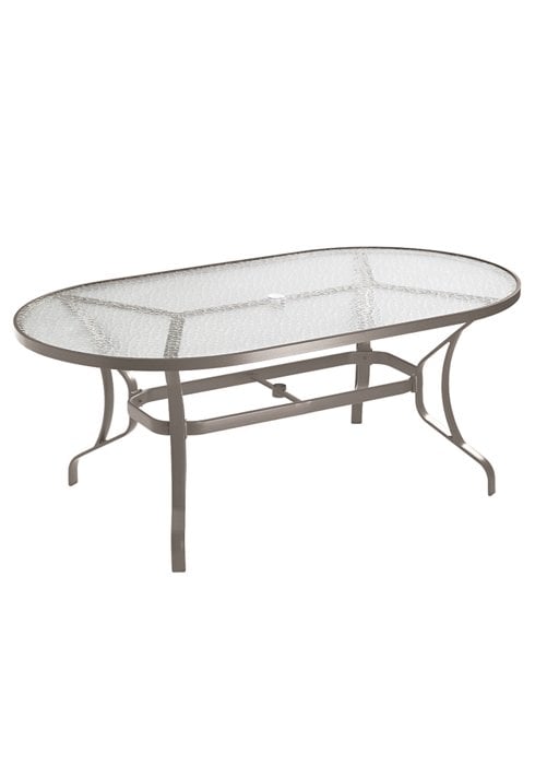 Glass Oval Dining Table