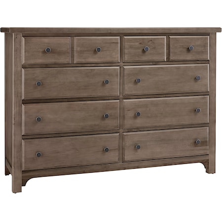 Traditional Farmhouse 8-Drawer Dresser