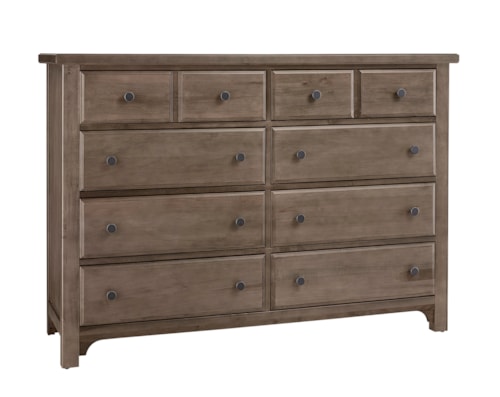 Farmhouse 8-Drawer Dresser with French Dovetail Construction