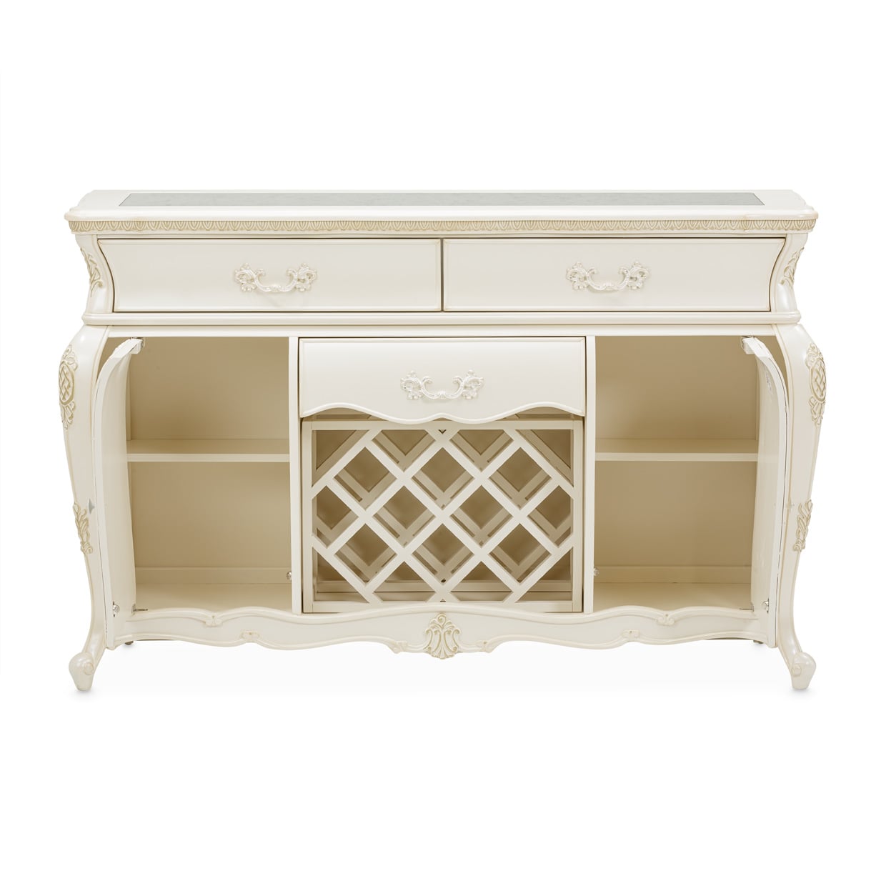 Michael Amini Lavelle Classic Pearl 3-Drawer Sideboard