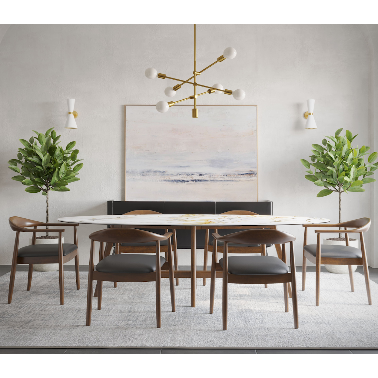 Canadel Downtown Customizable 7-Piece Dining Set