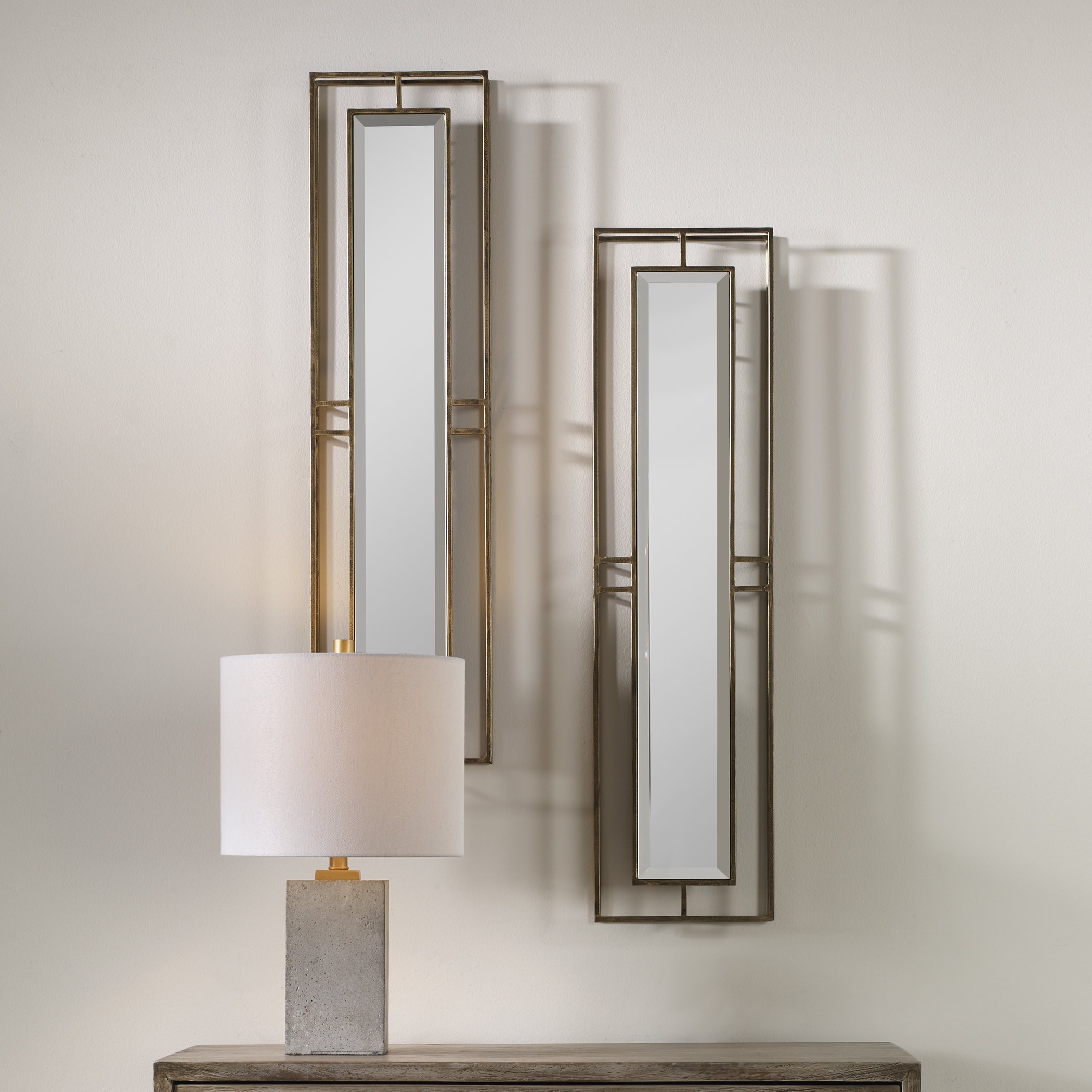 Rutledge Gold Mirrors S/2
