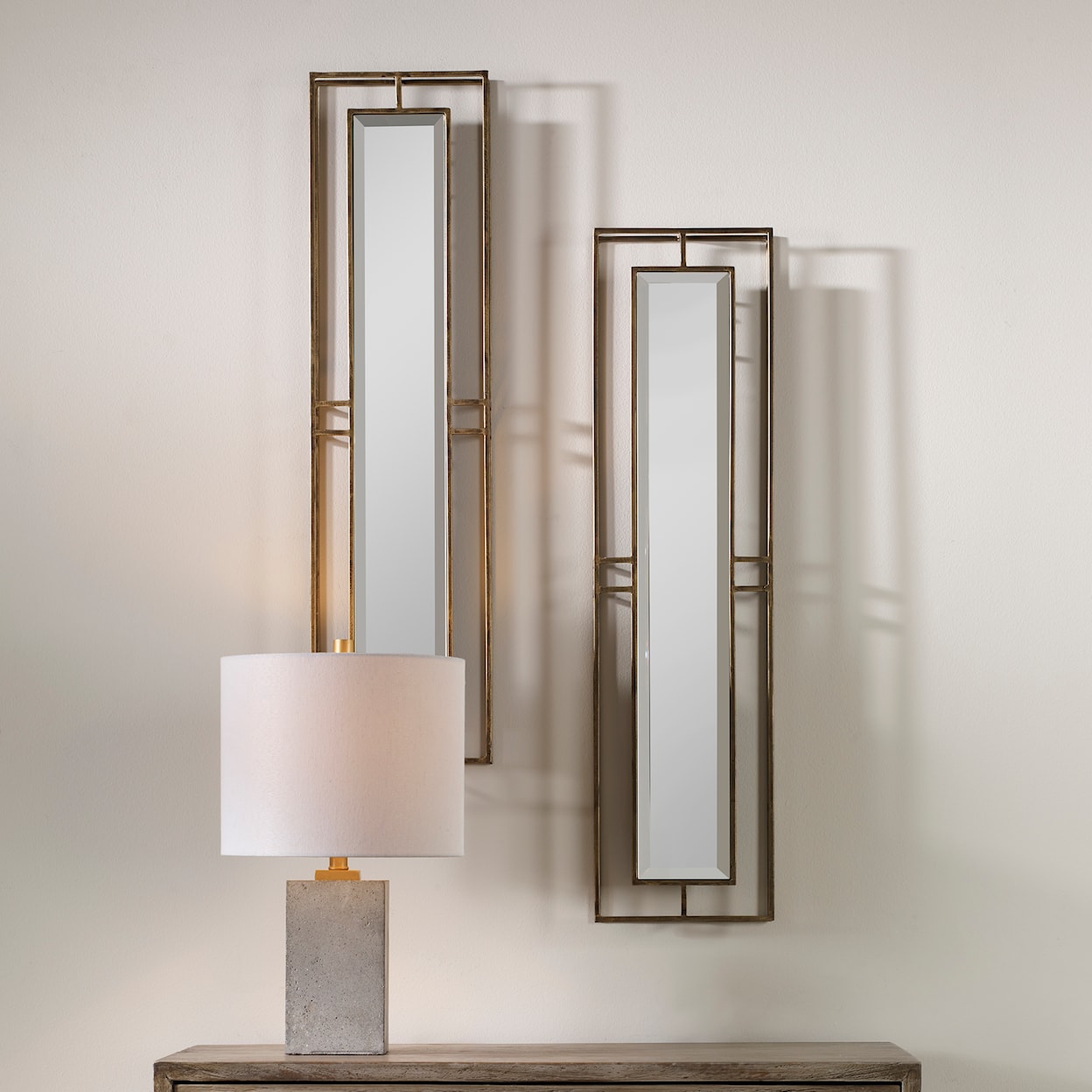 Uttermost Rutledge Rutledge Gold Mirrors S/2