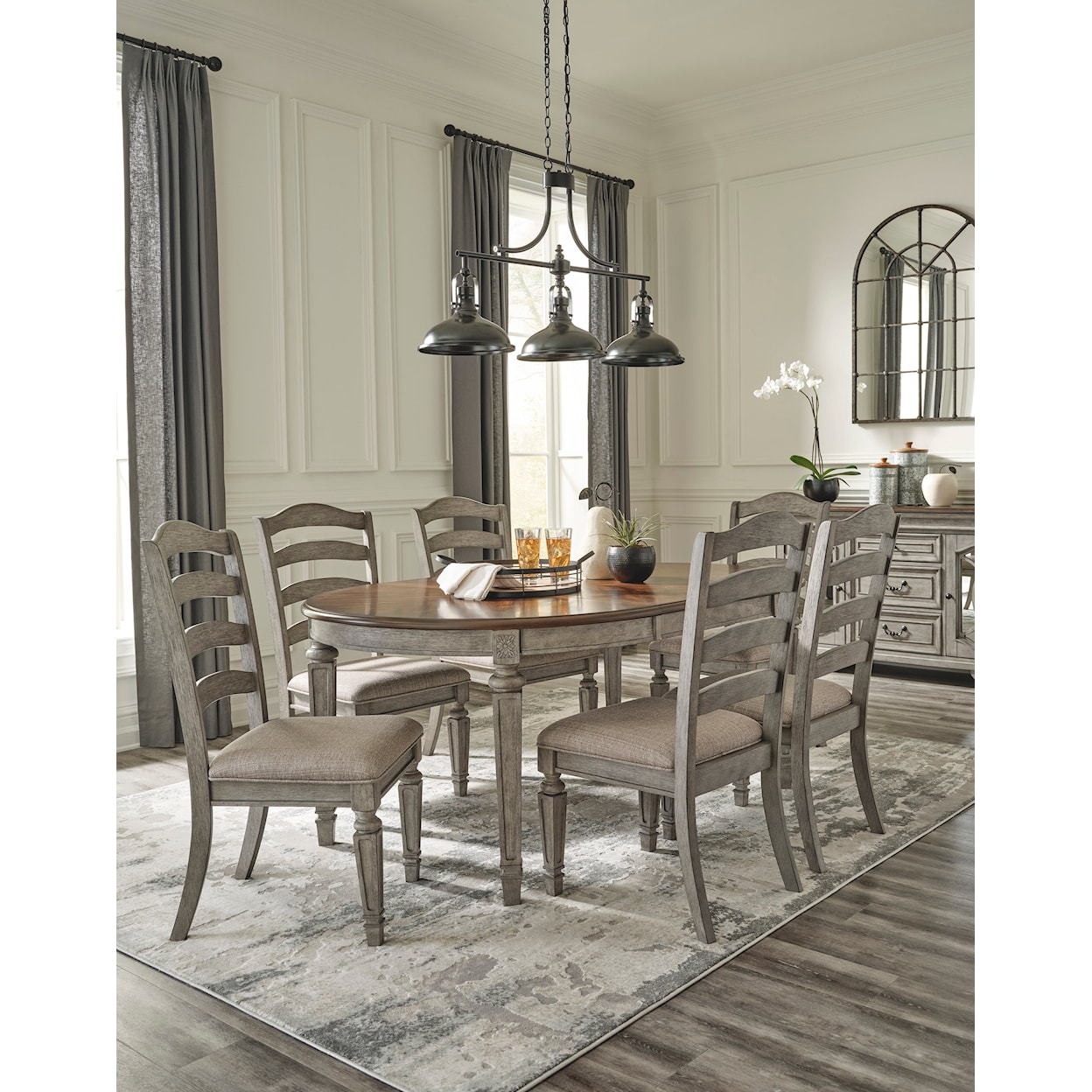Signature Design by Ashley Lodenbay 8-Piece Dining Set