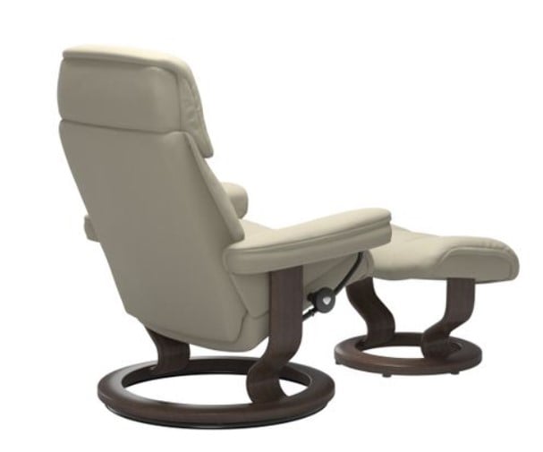 Small Ruby Classic Recliner &amp; Ottoman