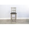 Sunny Designs Alpine Alpine Grey Ladder-back Barstool