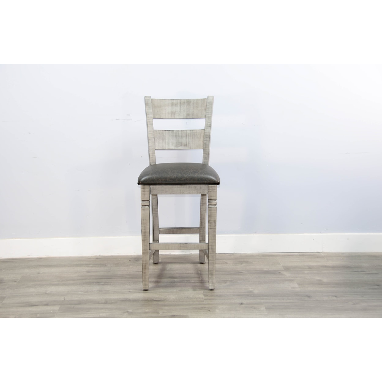 Sunny Designs Alpine Alpine Grey Ladder-back Barstool