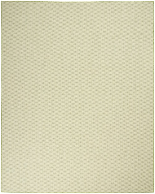 7' x 10' Ivory Green Rectangle Rug
