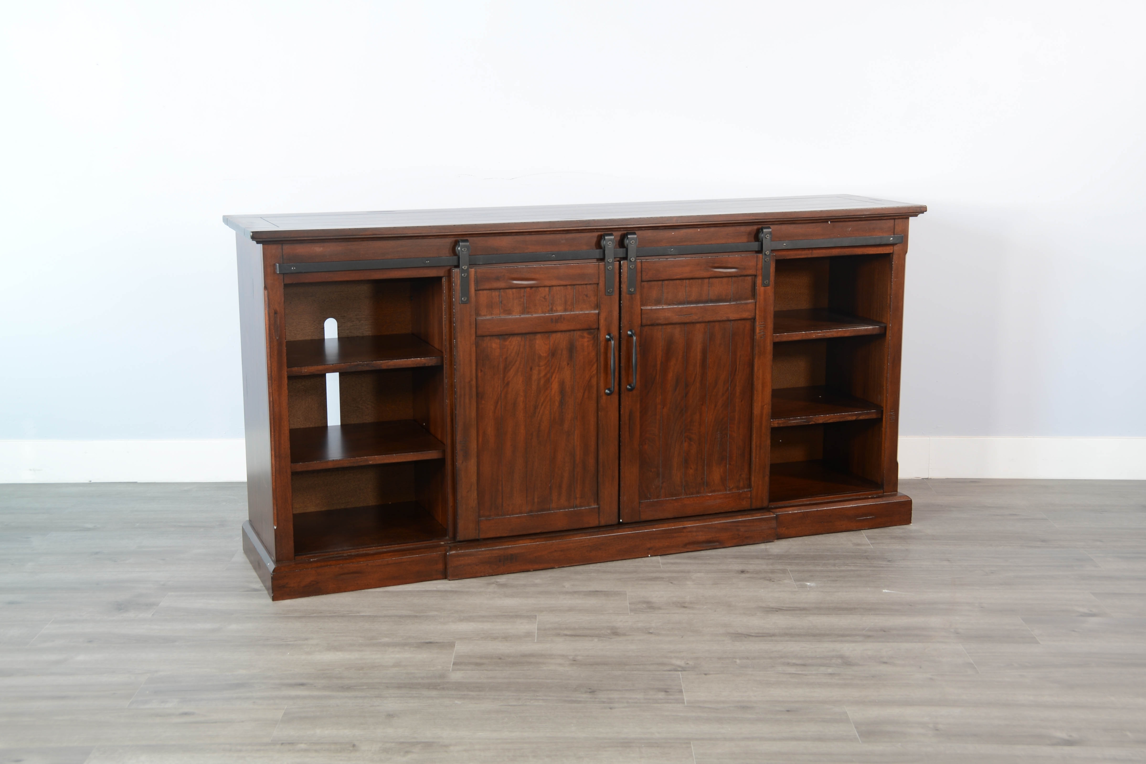 TV Console with Sliding Doors