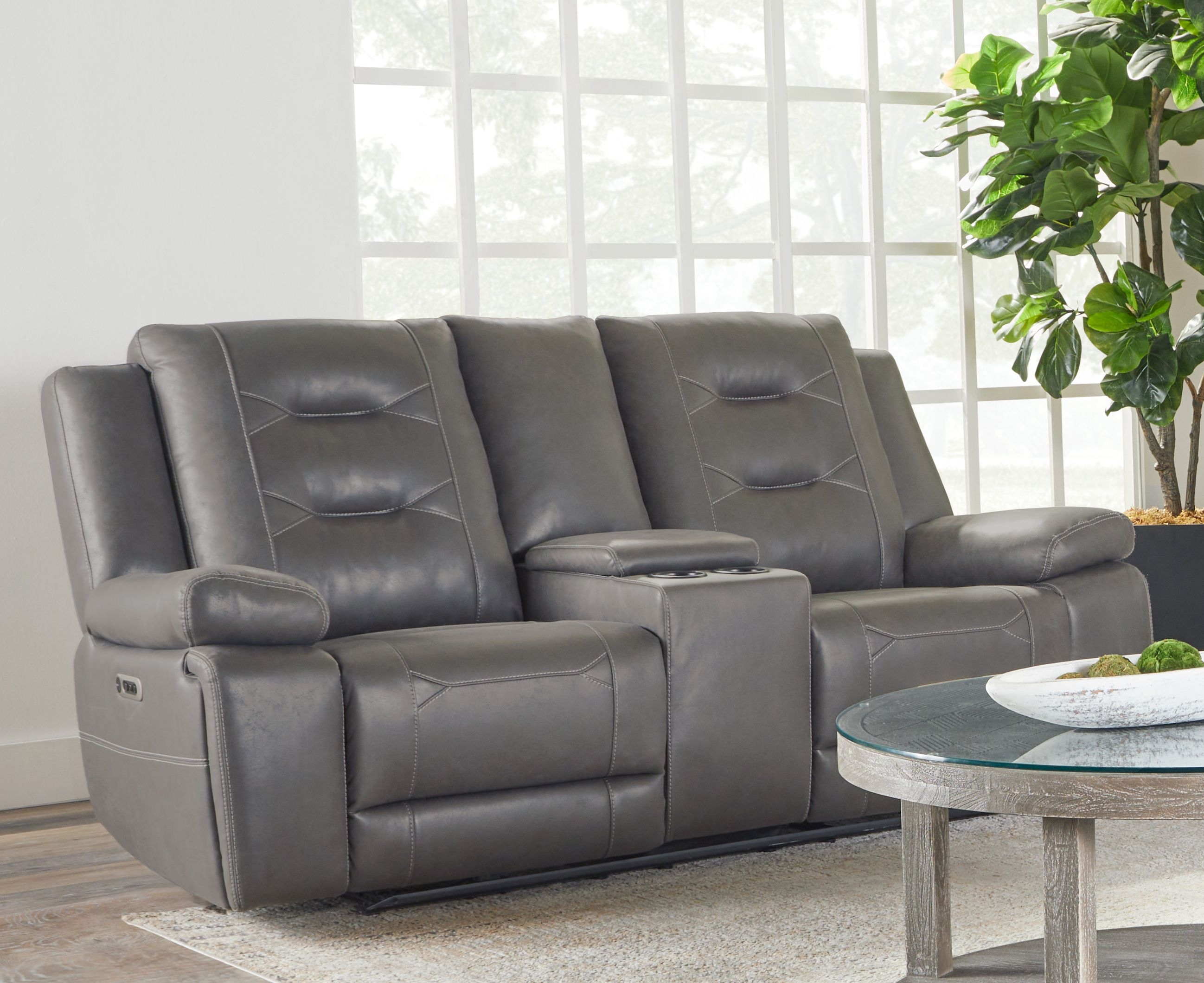 Parker Living Caldwell Power Reclining Console Loveseat