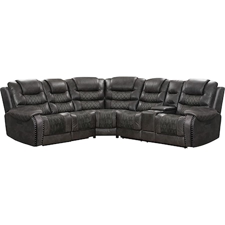 6 Piece Modular Power Reclining Sectional