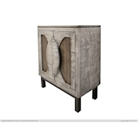 Rustic White 2-Door Buffet with Storage