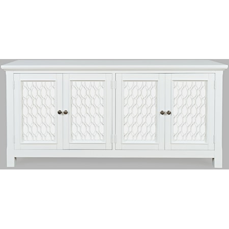 Glam Isabella 69" Mirrored Accent Cabinet