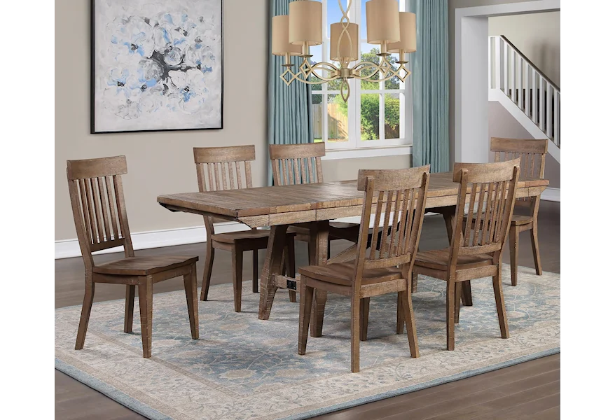 Riverdale 7-Piece Dining Table Set by Steve Silver at Sam Levitz Furniture