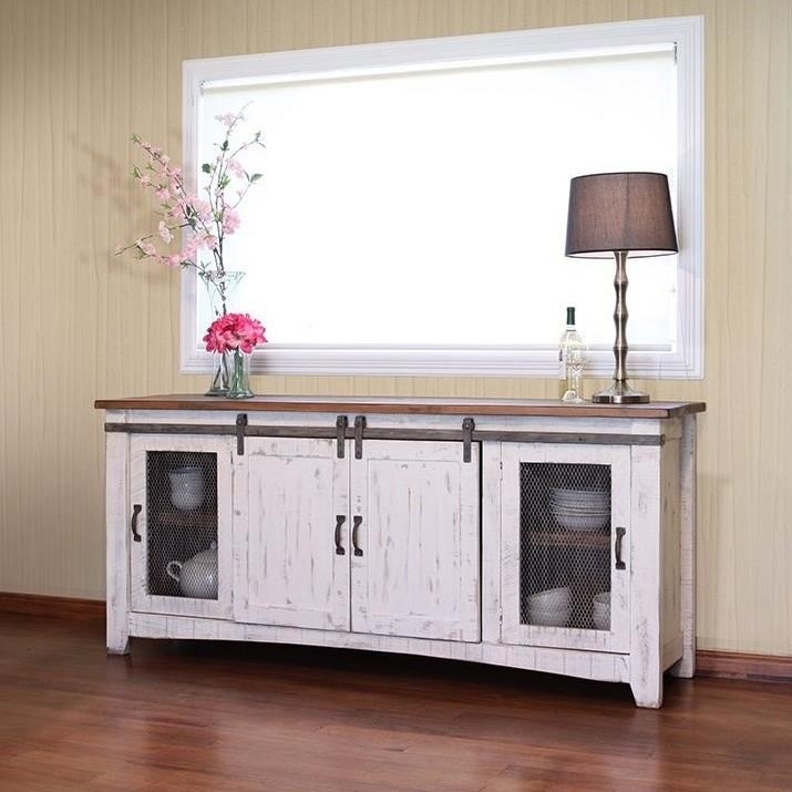 International Furniture Direct Pueblo 80" TV Stand