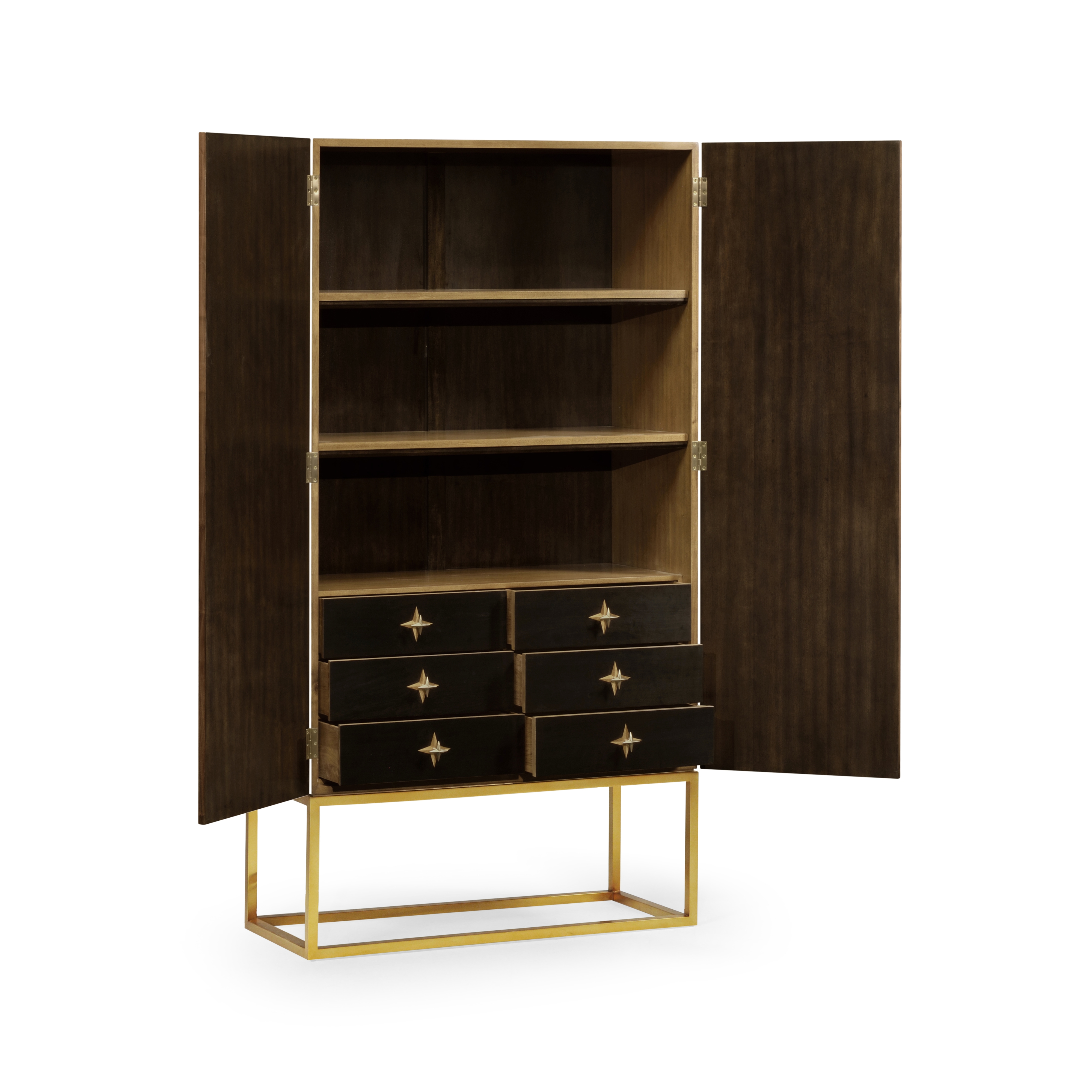 Four-Point Star 3D Geometric Cabinet