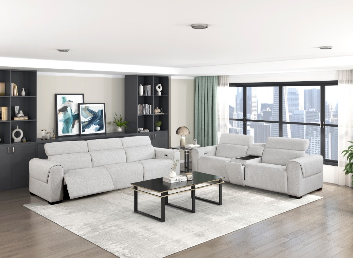 Homelegance McPherson 3-Piece Power Reclining Loveseat