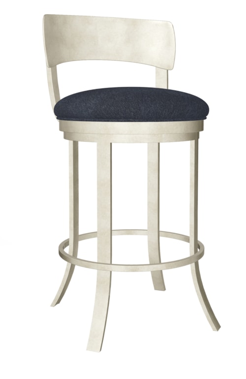 Baltimore Flat Swivel With Back, No Arms Counter Stool With Welt