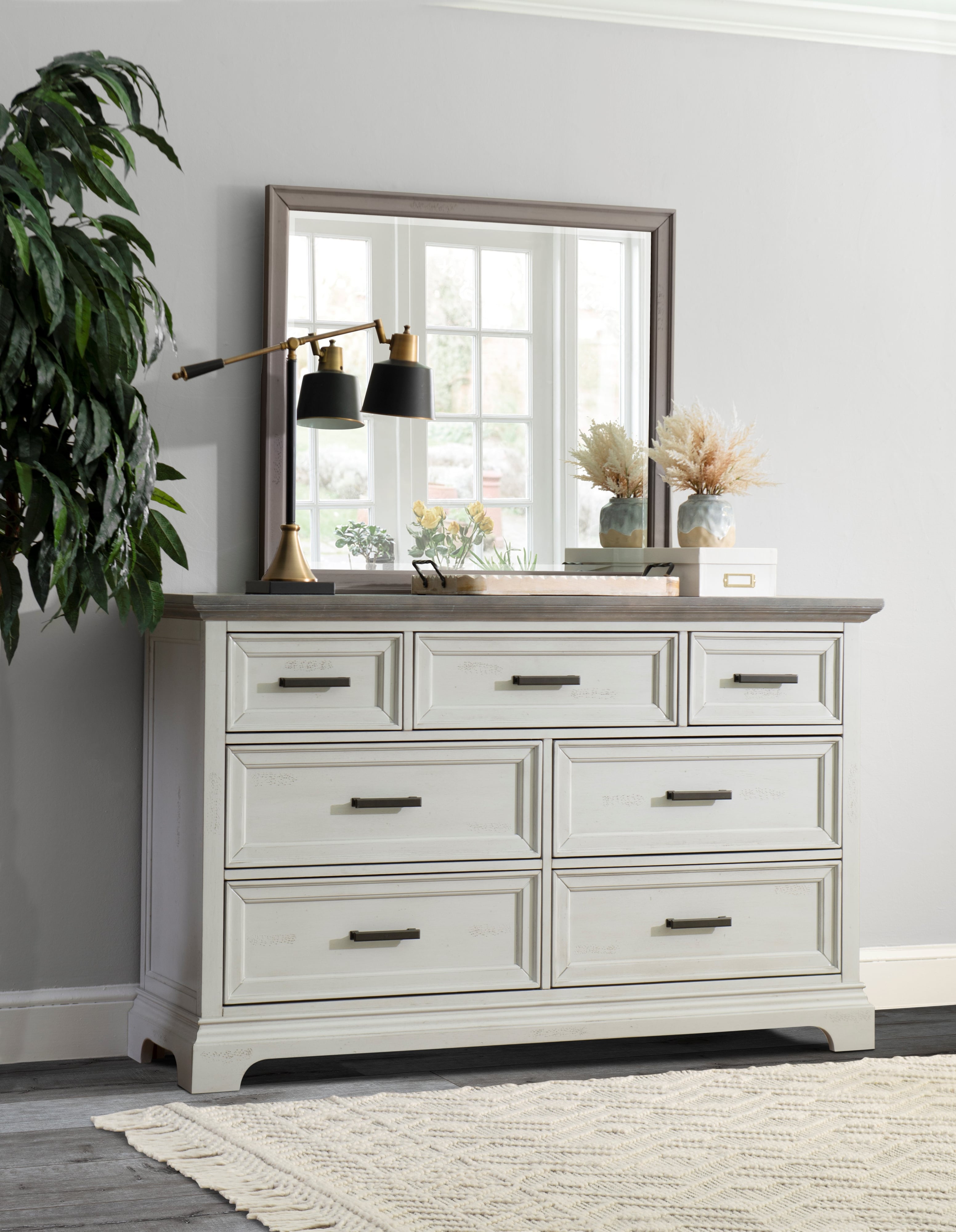 7-Dresser in Mist &amp; Heather Gray