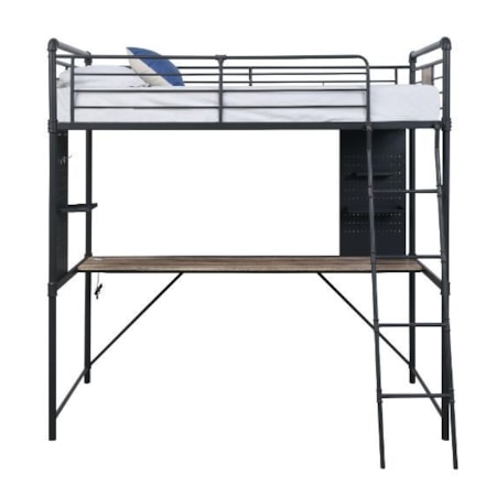 Twin Loft Bed w/ Desk