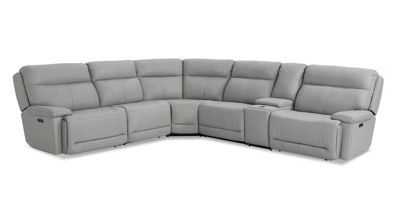 Transitional 6-Piece Power Sectional Sofa