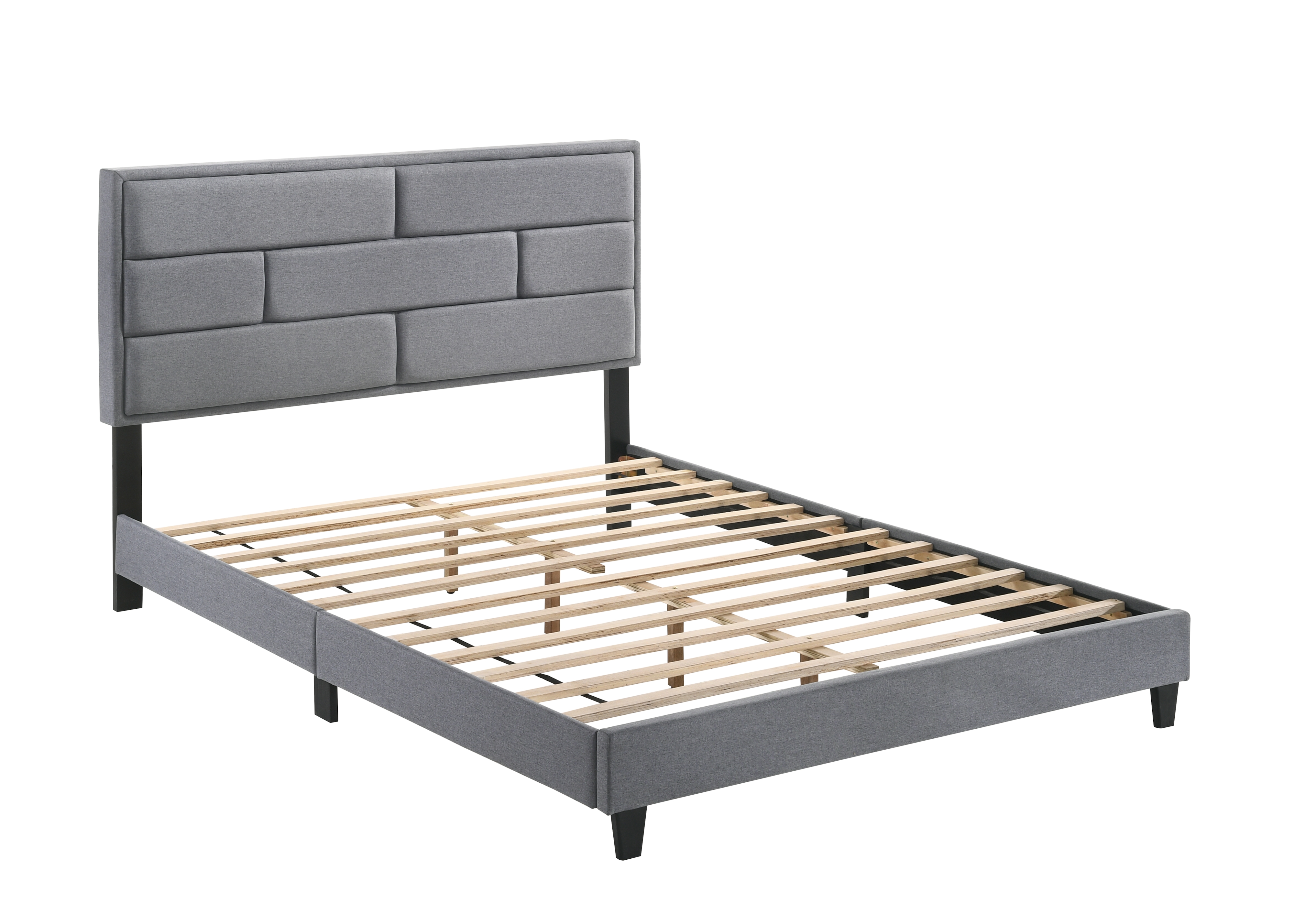 Crown Mark Flannery 5137GY-Q Queen Platform Bed | Royal