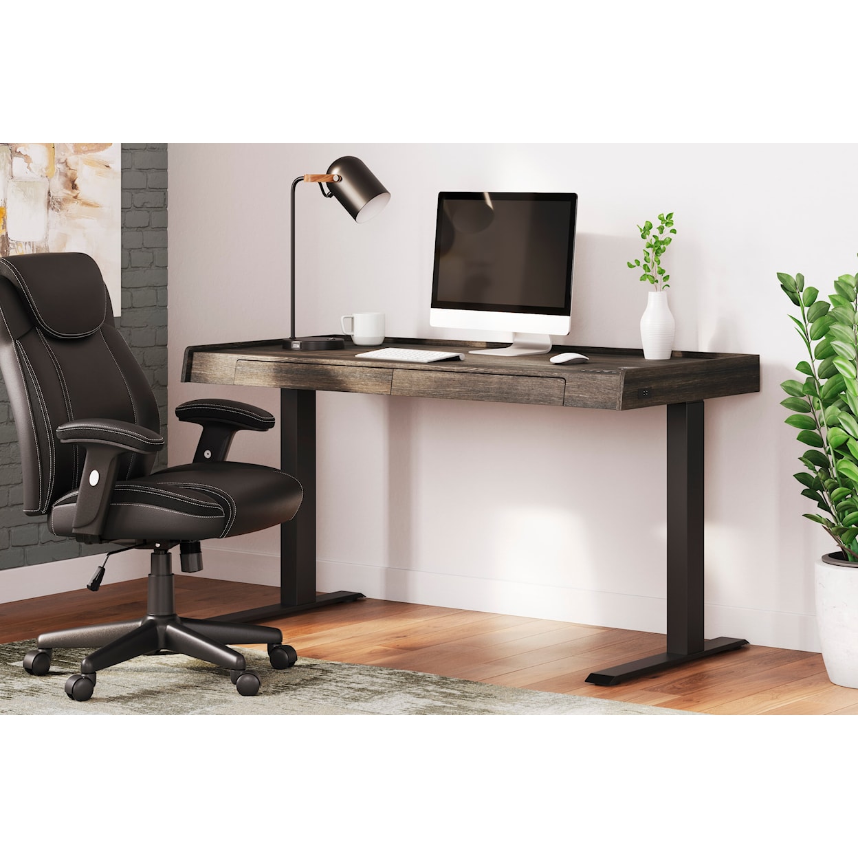 Signature Design by Ashley Zendex Adjustable Height Desk