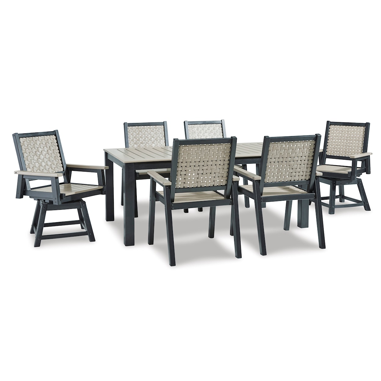 Ashley Furniture Signature Design Mount Valley Outdoor Dining Set