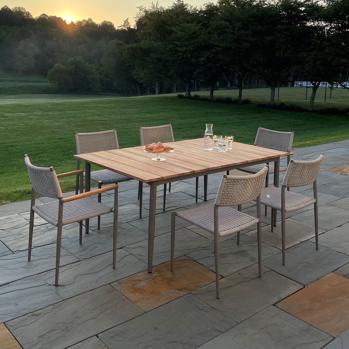 72" Aluminum Dining Table