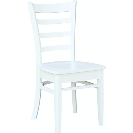 Transitional Emily Chair in Pure White