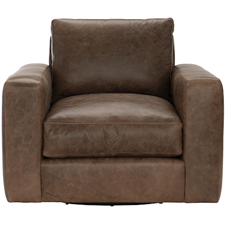 Dawkins Leather Swivel Chair
