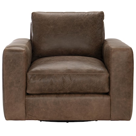 Dawkins Leather Swivel Chair