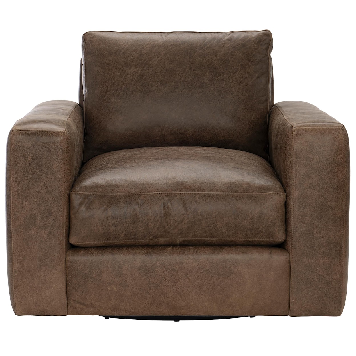 Bernhardt Bernhardt Living Dawkins Leather Swivel Chair