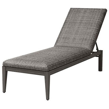 Woven-Cushion Adj. Chaise Lounge