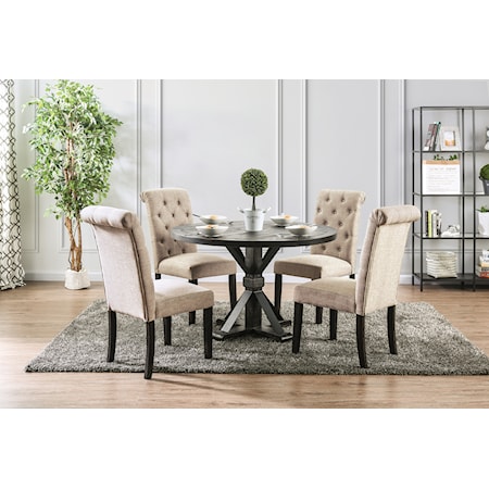 5 Pc. Round Dining Table Set